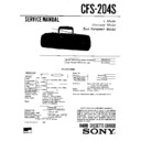 Sony CFS-204S (serv.man2) Service Manual
