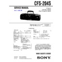 Sony CFS-204S (serv.man3) Service Manual