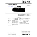 Sony CFS-205 (serv.man2) Service Manual