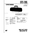 Sony CFS-205 Service Manual