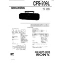 Sony CFS-209L (serv.man2) Service Manual