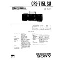 Sony CFS-715L (serv.man2) Service Manual