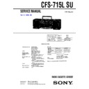 Sony CFS-715L (serv.man3) Service Manual