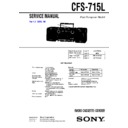 Sony CFS-715L Service Manual
