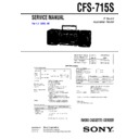 Sony CFS-715S (serv.man2) Service Manual