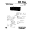 Sony CFS-715S Service Manual