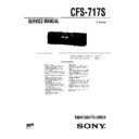 Sony CFS-717S, CFS-717SMK2 Service Manual