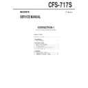 Sony CFS-717S Service Manual