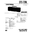Sony CFS-720L Service Manual