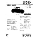 Sony CFS-904, CFS-914 Service Manual