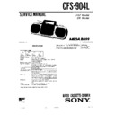 Sony CFS-904L Service Manual