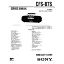Sony CFS-B7S, CFS-B7SJ Service Manual