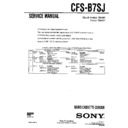 Sony CFS-B7SJ (serv.man2) Service Manual