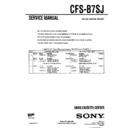 Sony CFS-B7SJ Service Manual