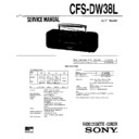 Sony CFS-DW38L Service Manual