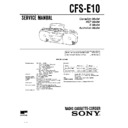 Sony CFS-E10 (serv.man2) Service Manual