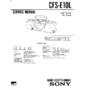 Sony CFS-E10L Service Manual