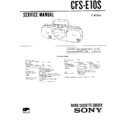 Sony CFS-E10S Service Manual