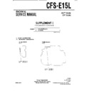Sony CFS-E15L (serv.man2) Service Manual