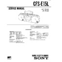 Sony CFS-E15L Service Manual