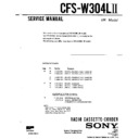 Sony CFS-W304L-2 Service Manual
