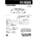 Sony CFS-W304S Service Manual