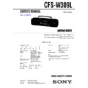 Sony CFS-W309L Service Manual