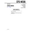 Sony CFS-W338 (serv.man2) Service Manual