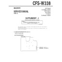 Sony CFS-W338 Service Manual