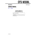 Sony CFS-W338L (serv.man3) Service Manual