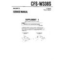 Sony CFS-W338S (serv.man2) Service Manual