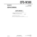 cfs-w380 service manual