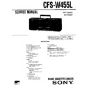 Sony CFS-W455L Service Manual