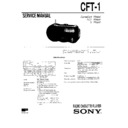 Sony CFT-1 Service Manual
