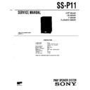 Sony CHC-P11, CHC-P11J, SS-P11 Service Manual