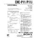 Sony CHC-P11, CHC-P11J Service Manual