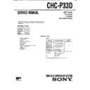 Sony CHC-P33D Service Manual