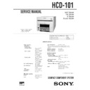 Sony CMT-101, HCD-101, TC-TX101 Service Manual