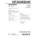 Sony CMT-BX30R, CMT-BX40R Service Manual