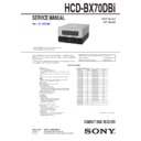 Sony CMT-BX70DBI, HCD-BX70DBI Service Manual