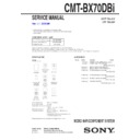 Sony CMT-BX70DBI Service Manual