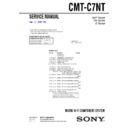 Sony CMT-C7NT Service Manual