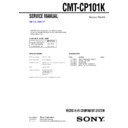 Sony CMT-CP101K Service Manual