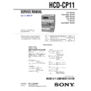 Sony CMT-CP11, CMT-CP11K, HCD-CP11 Service Manual