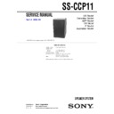 Sony CMT-CP11, CMT-CP11K, SS-CCP11 Service Manual