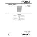 Sony CMT-CP2W, CMT-CP2WA, SS-CCP2 Service Manual