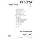 Sony CMT-CP2W Service Manual