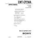 Sony CMT-CP2WA Service Manual