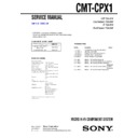 Sony CMT-CPX1 (serv.man2) Service Manual