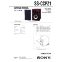 Sony CMT-CPZ1, CMT-CPZ1DAB, CMT-GPX9DAB, SS-CCPZ1 Service Manual